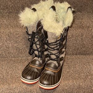 Sorel Brown herringbone Winter Boots